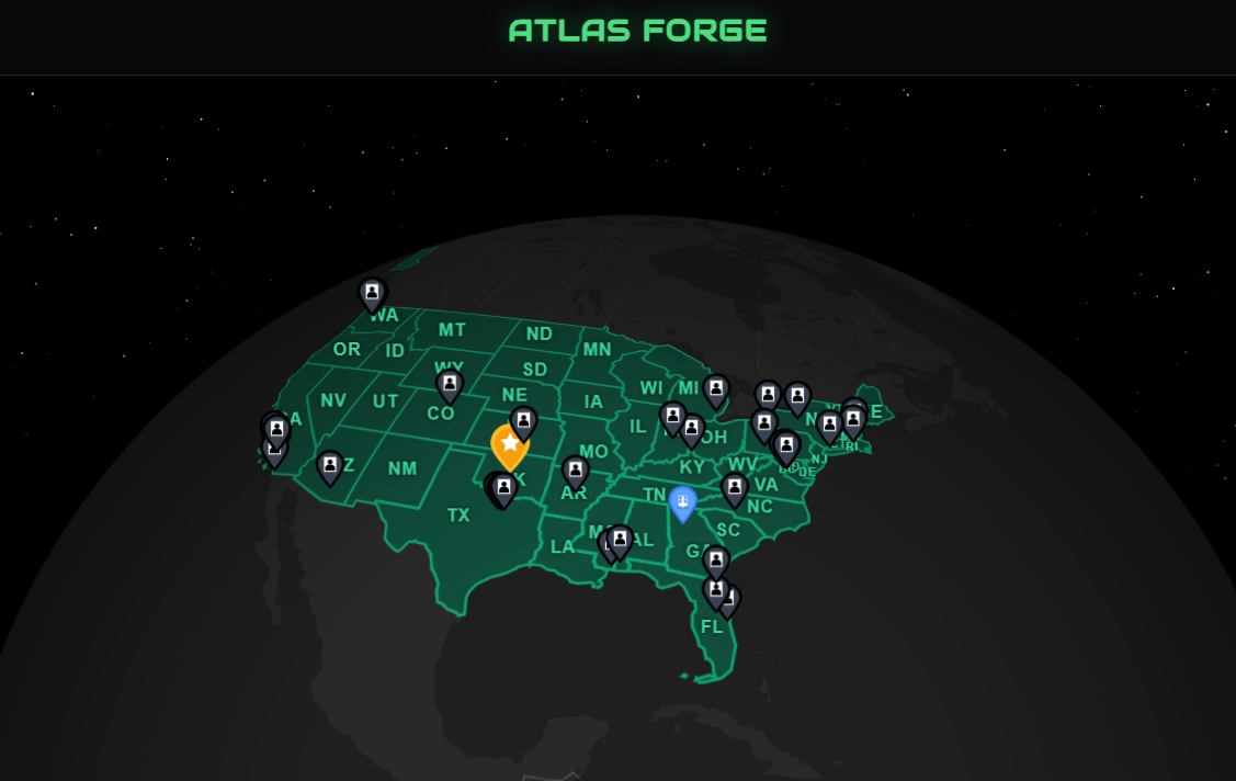 Atlas Forge Map View